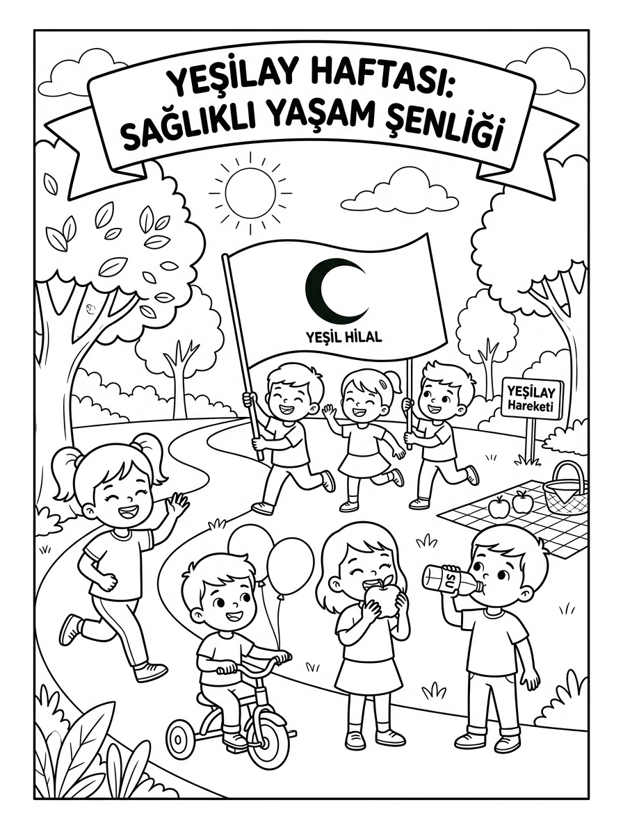 Sağlık Haftası ve Karışık Tost - 1 Boyama Ana Tema (36-48 Ay)