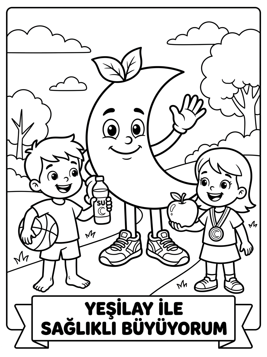 Sağlık Haftası ve Karışık Tost - 2 Boyama Karakter Nesne (36-48 Ay)