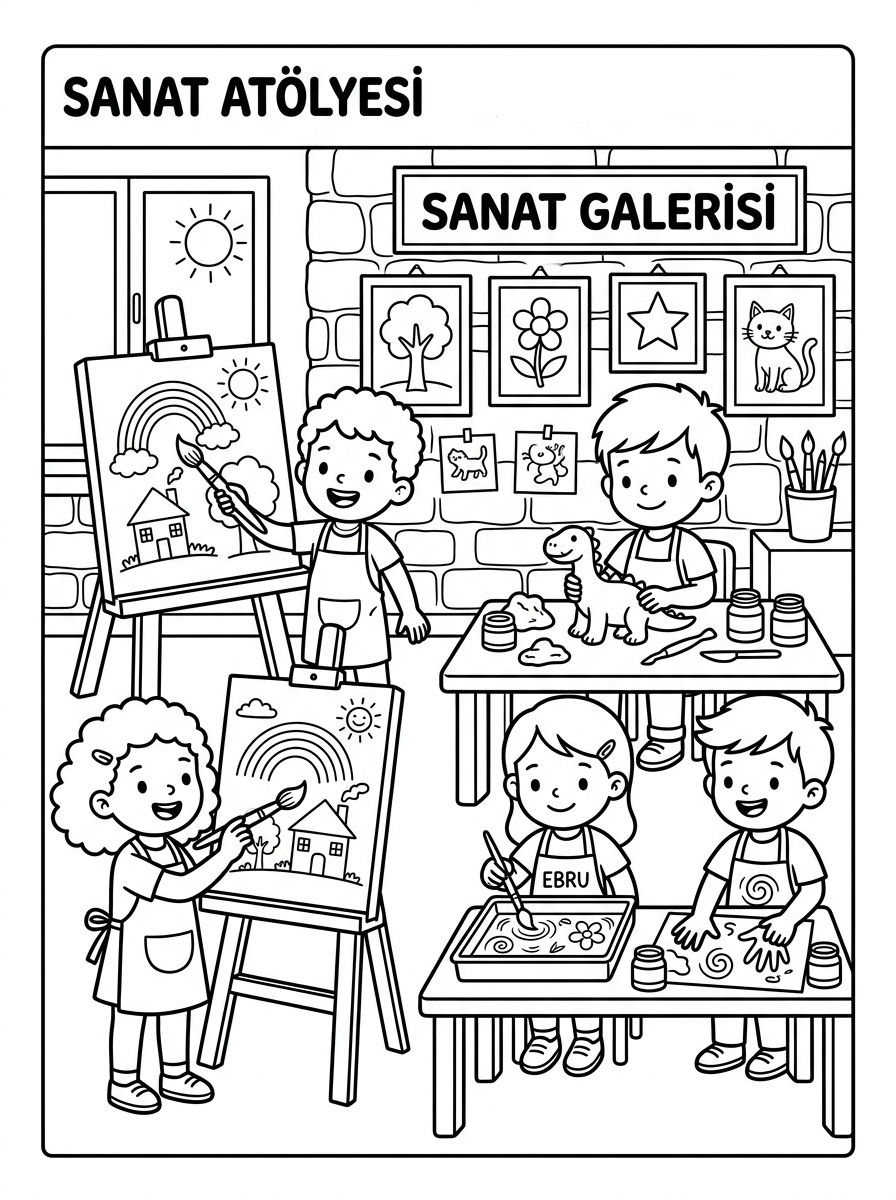 Sanat ve Sanatçıyı Öğreniyorum - 3 Boyama Zor (48-60 Ay)