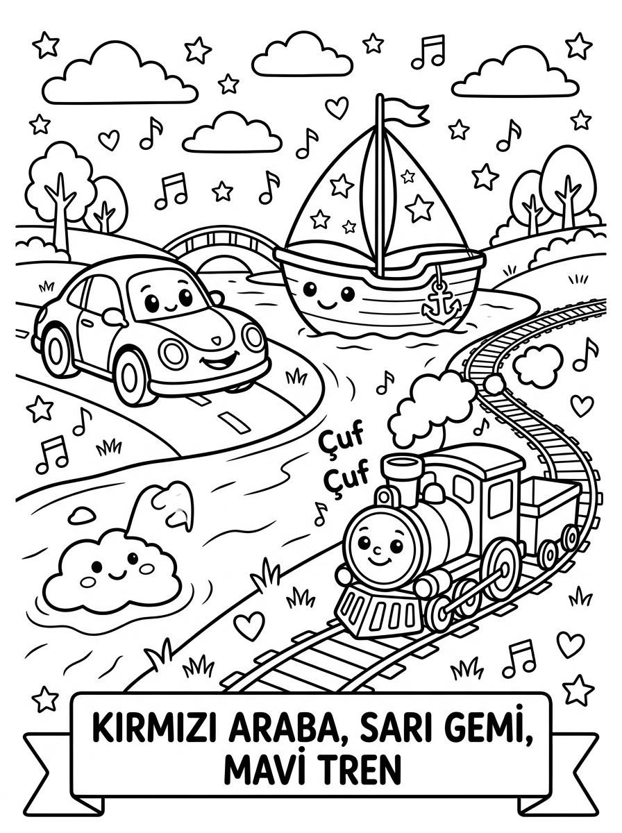 Oyuncakları Paylaşıyoruz - 2 Boyama Karakter Nesne (36-48 Ay)