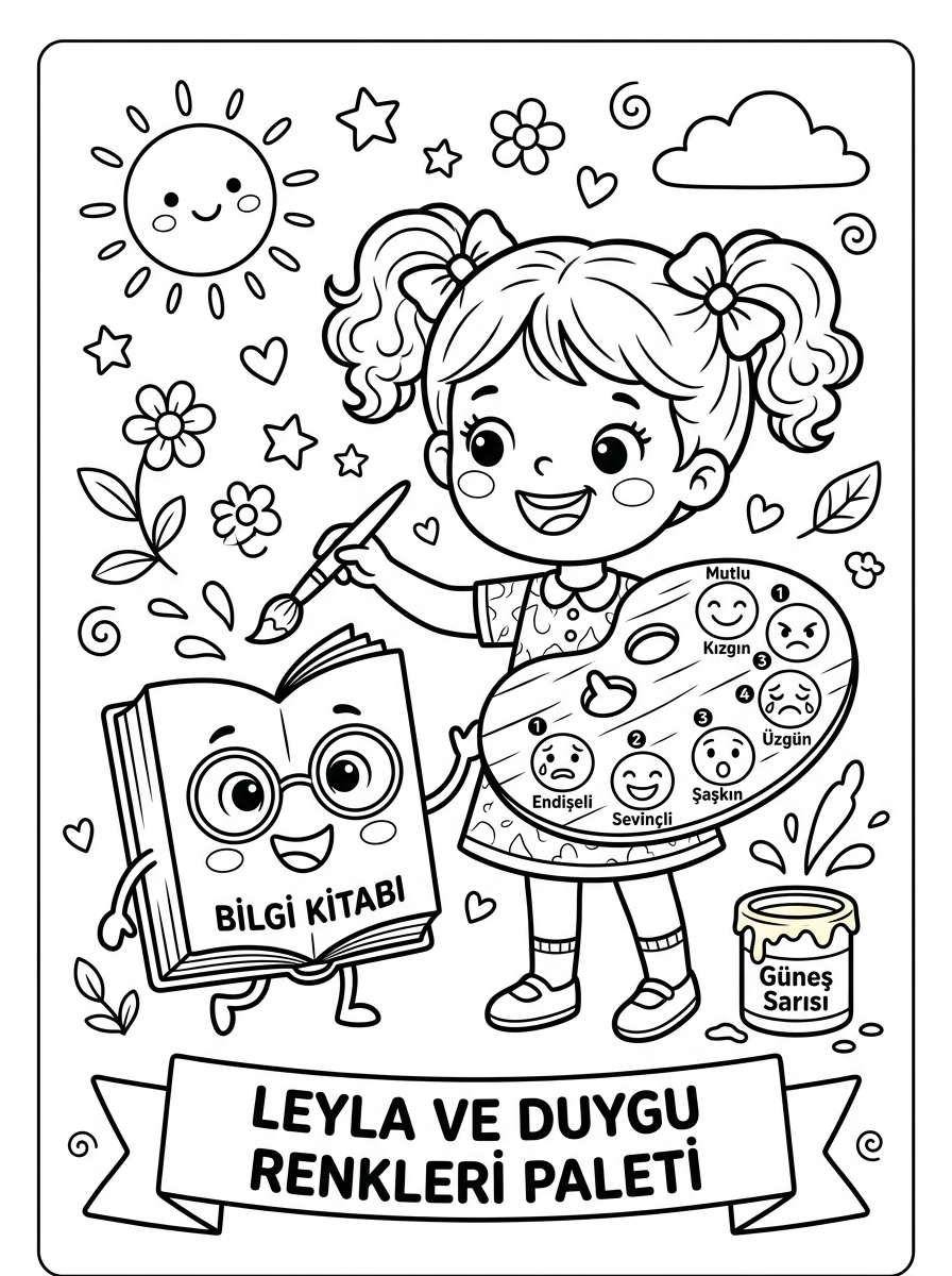 Kitapları İnceliyorum – Kitabın Bölümlerini Keşfediyorum - 2 Boyama Karakter Nesne (36-48 Ay)
