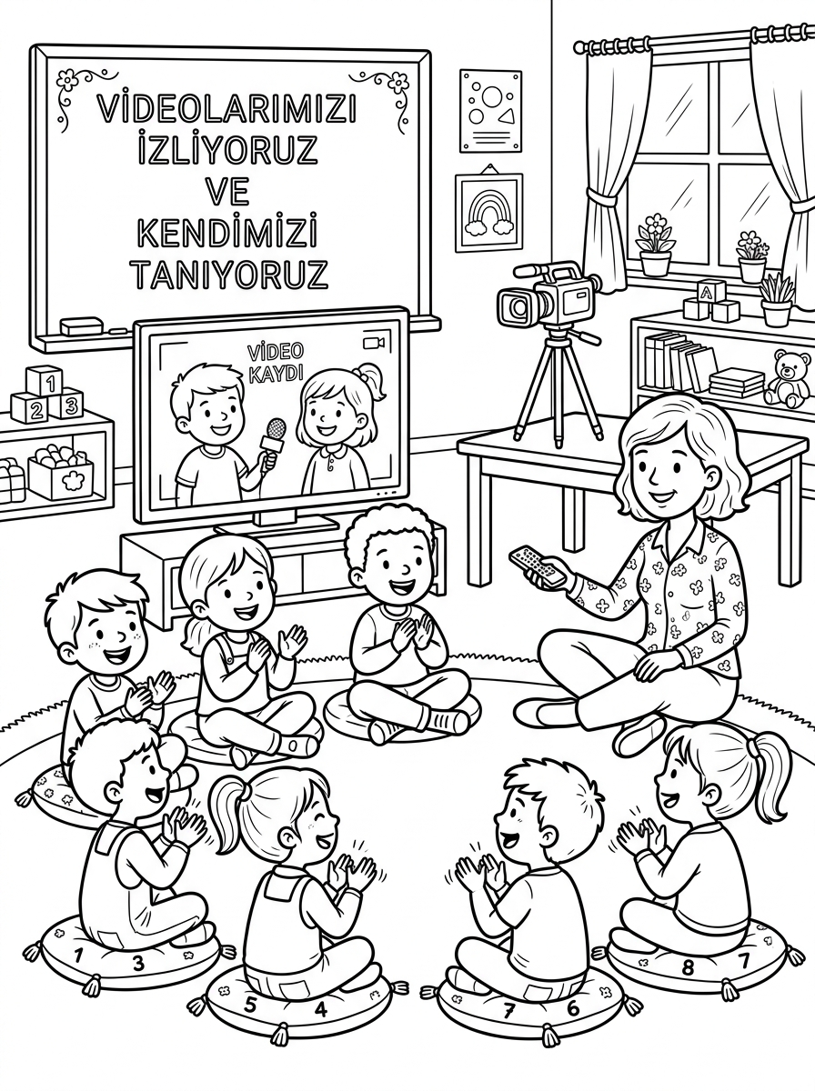Büyüyünce Ne Olacağım? Meslekleri Tanıyorum [Kameraya Gulumse Medya Iletisi] - 3 Boyama Cevre Sinif (36-48 Ay)