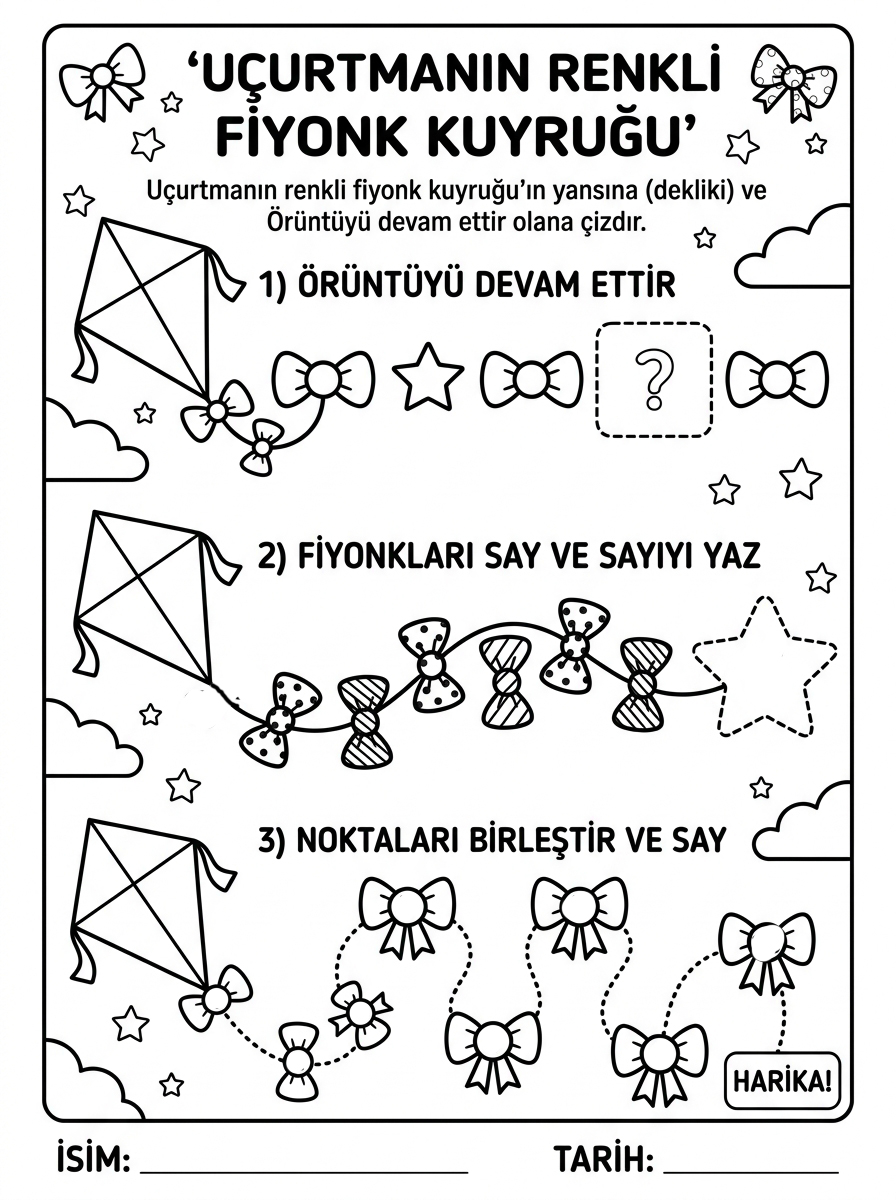 Kedileri Tanıyorum ve Hayvanları Koruyorum [Ucurtma Seven Arda] – 6 Calisma Sayfasi (36-48 Ay)