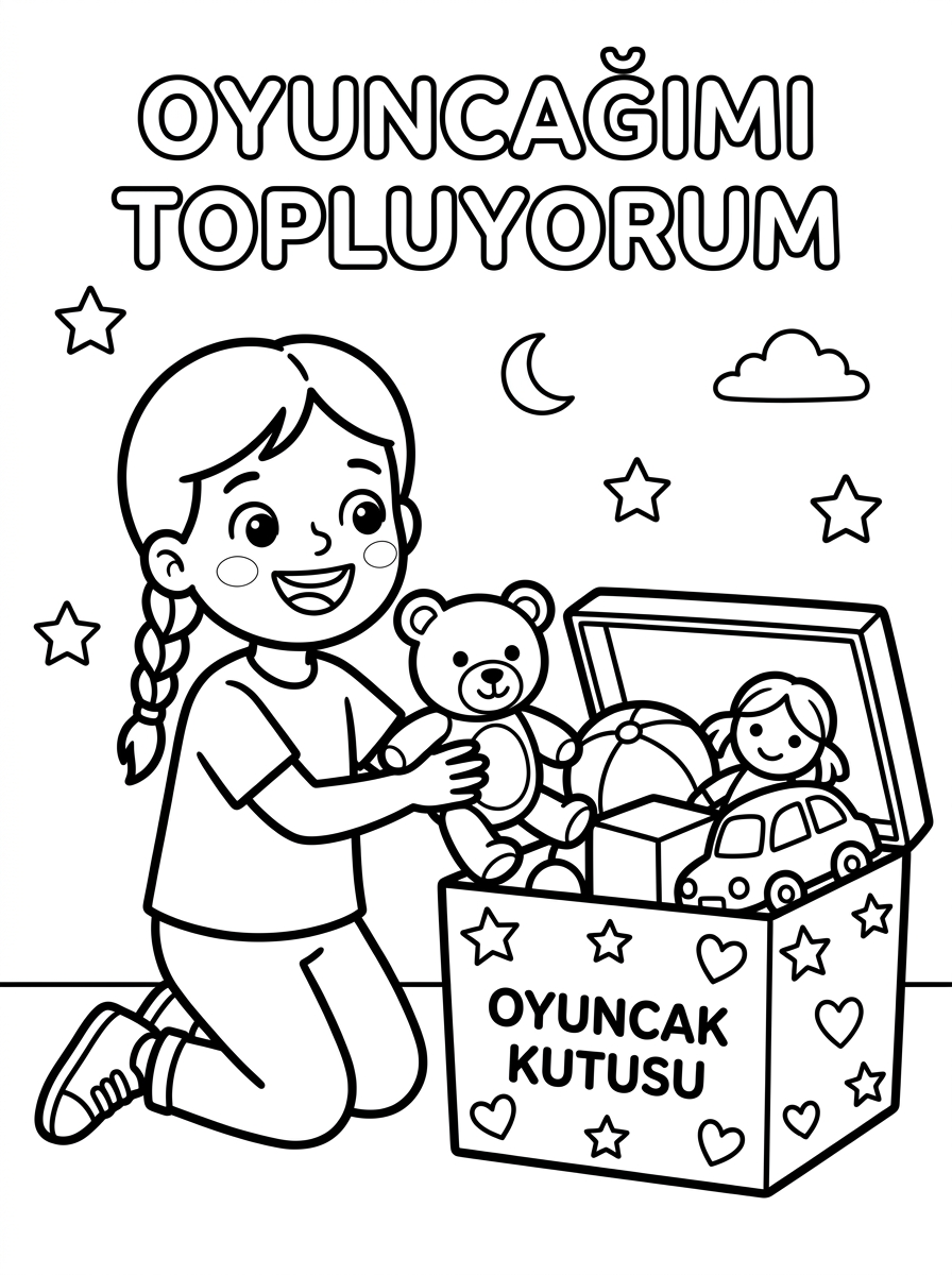 Sınıf Kuralları ve Güvenli Ayrılma - 1 Boyama Kolay (36-48 Ay)