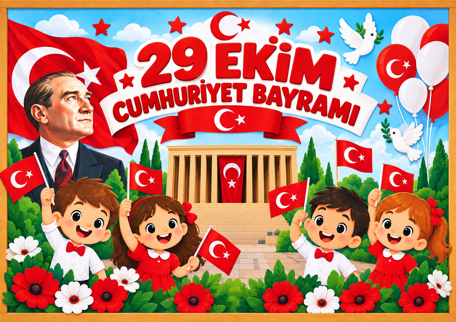 29 Ekim Cumhuriyet Bayramı Posteri