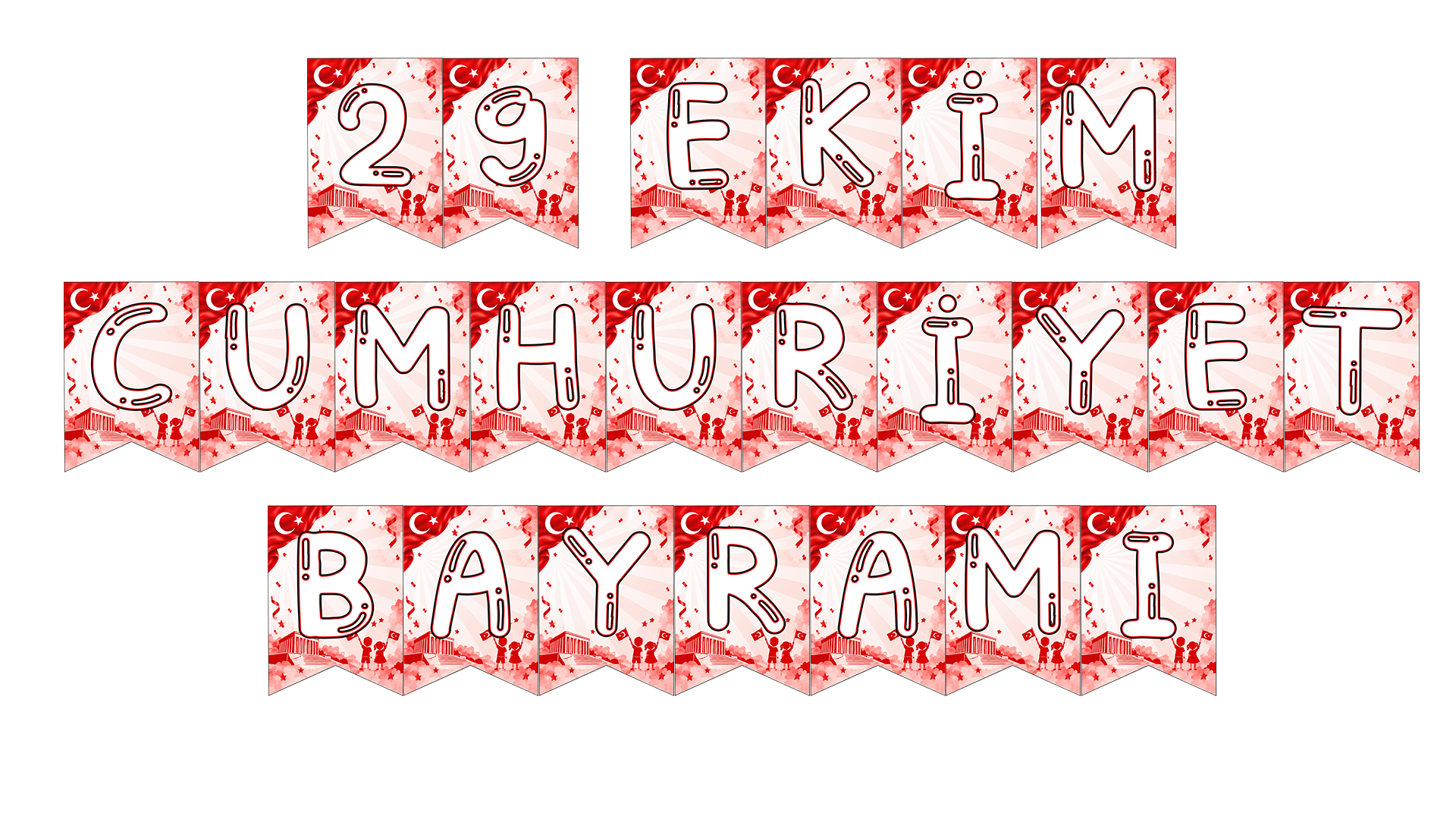 29 Ekim Cumhuriyet Bayramı Pano 1