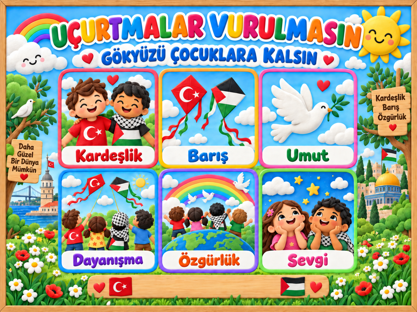 Uçurtmalar Vurulmasın Gökyüzü Çocuklara Kalsın