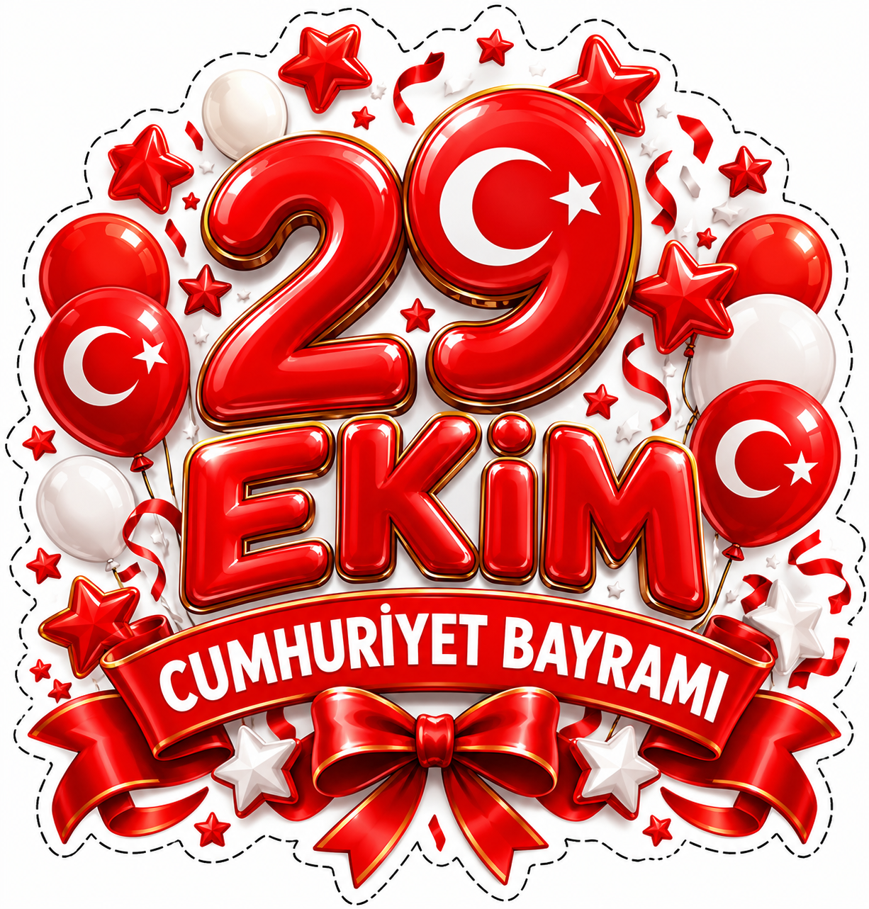 29 Ekim Cumhuriyet Bayramı Sticker
