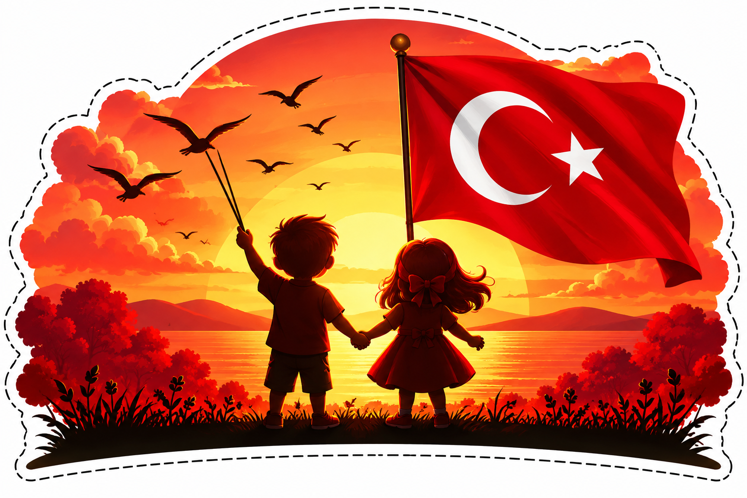 TüRk BayrağıYla GüN BatıMı