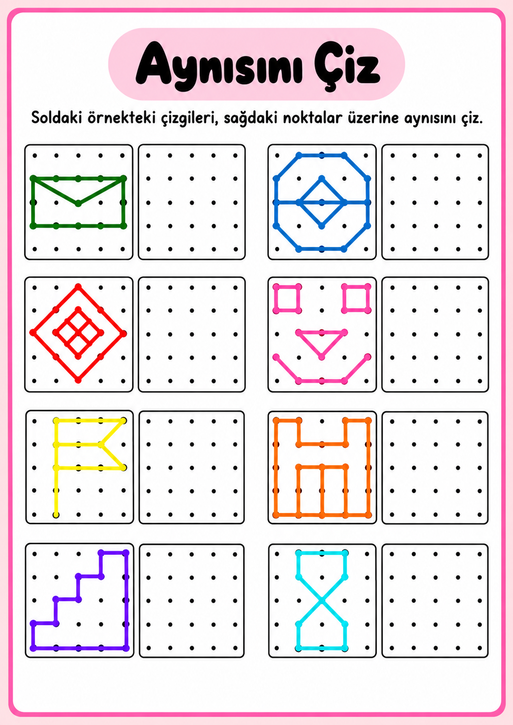 AynıSıNı ÇIz Desen Kopyalama ÇAlışMası