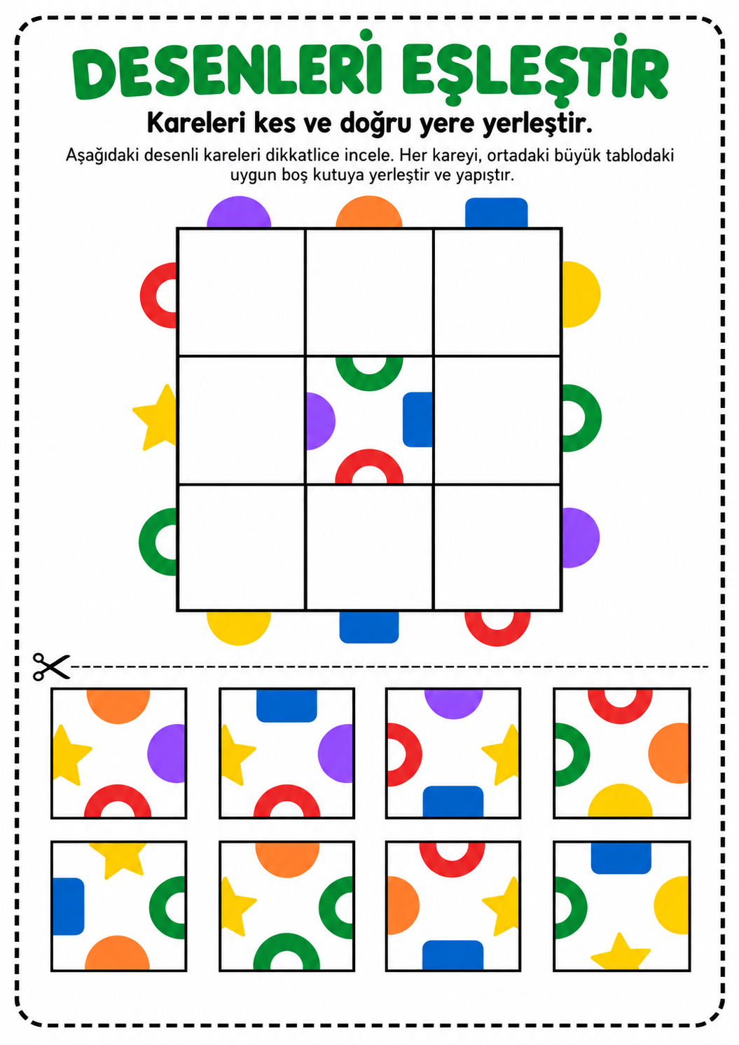 Desenleri EşLeşTir ÇAlışMa Sayfası (1)