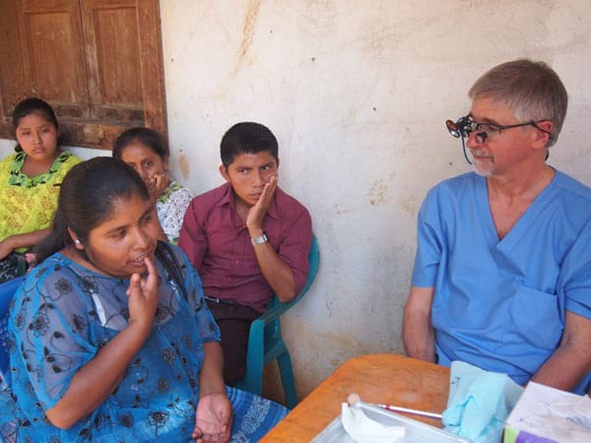 Doctor Bill during humanitarian visit with patients from Chisec.