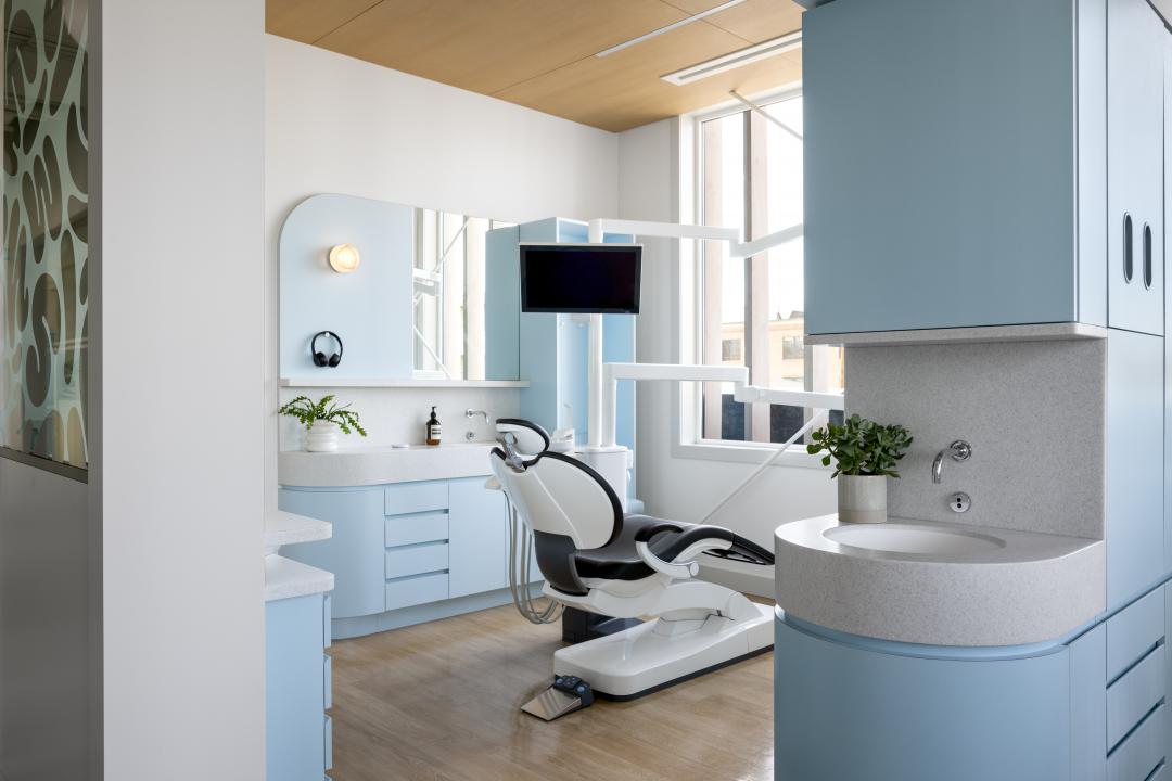 An examination room at Swish Oral Care.