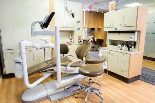 dental chair in dental clinic Calgary NE