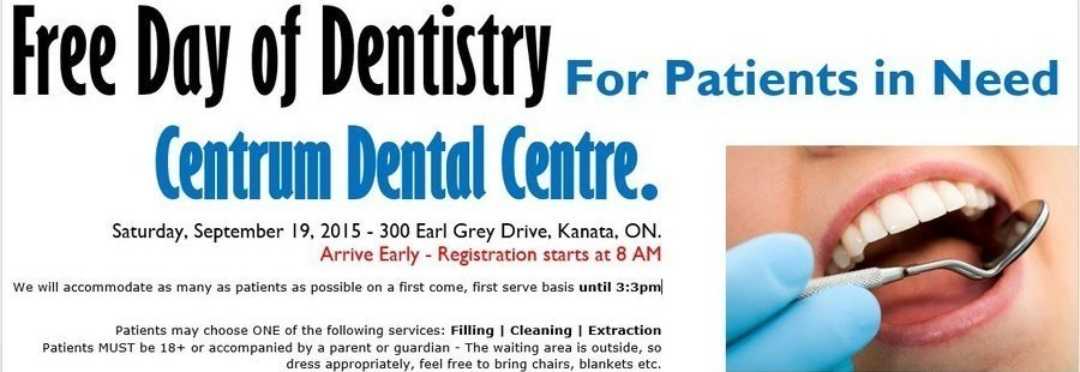 Free Dentistry Day Banner