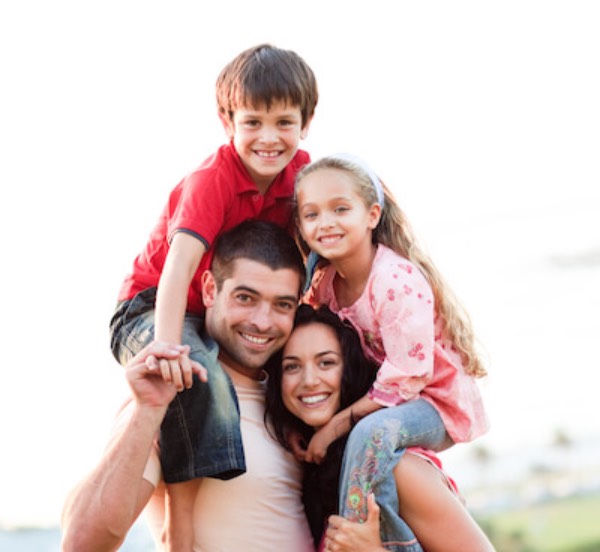 smiling family