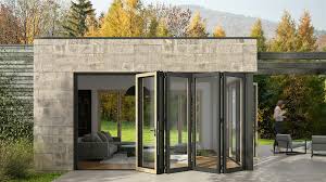 FOLDING DOOR WITH SINGLE SIDE CLADDING SHEET
