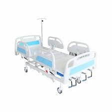 HEALTHCARE PLAIN HOSPITAL BED ABS PANEL WITH SIDE RAILING AND WHEEL