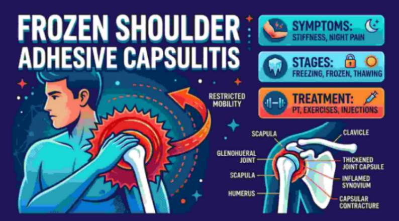 Adhesive Capsulitis (Frozen Shoulder): Symptoms, Causes, Stages, Diagnosis, and Treatment