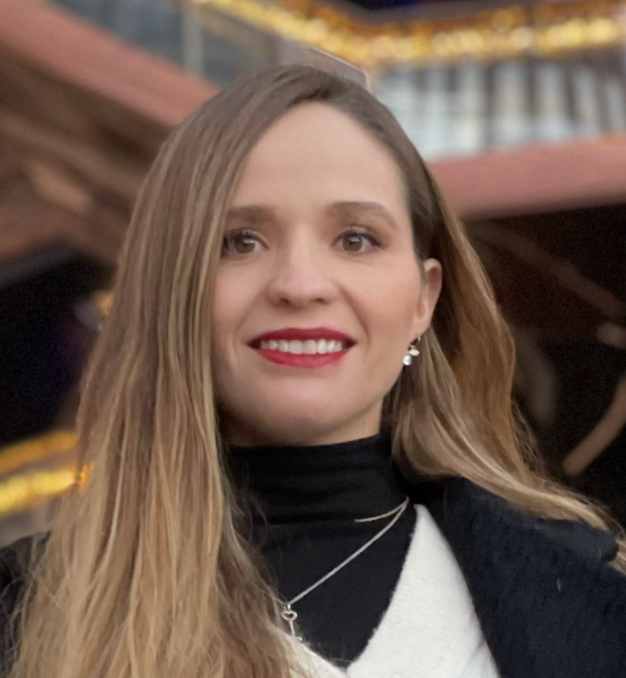 The author Andrea Robles