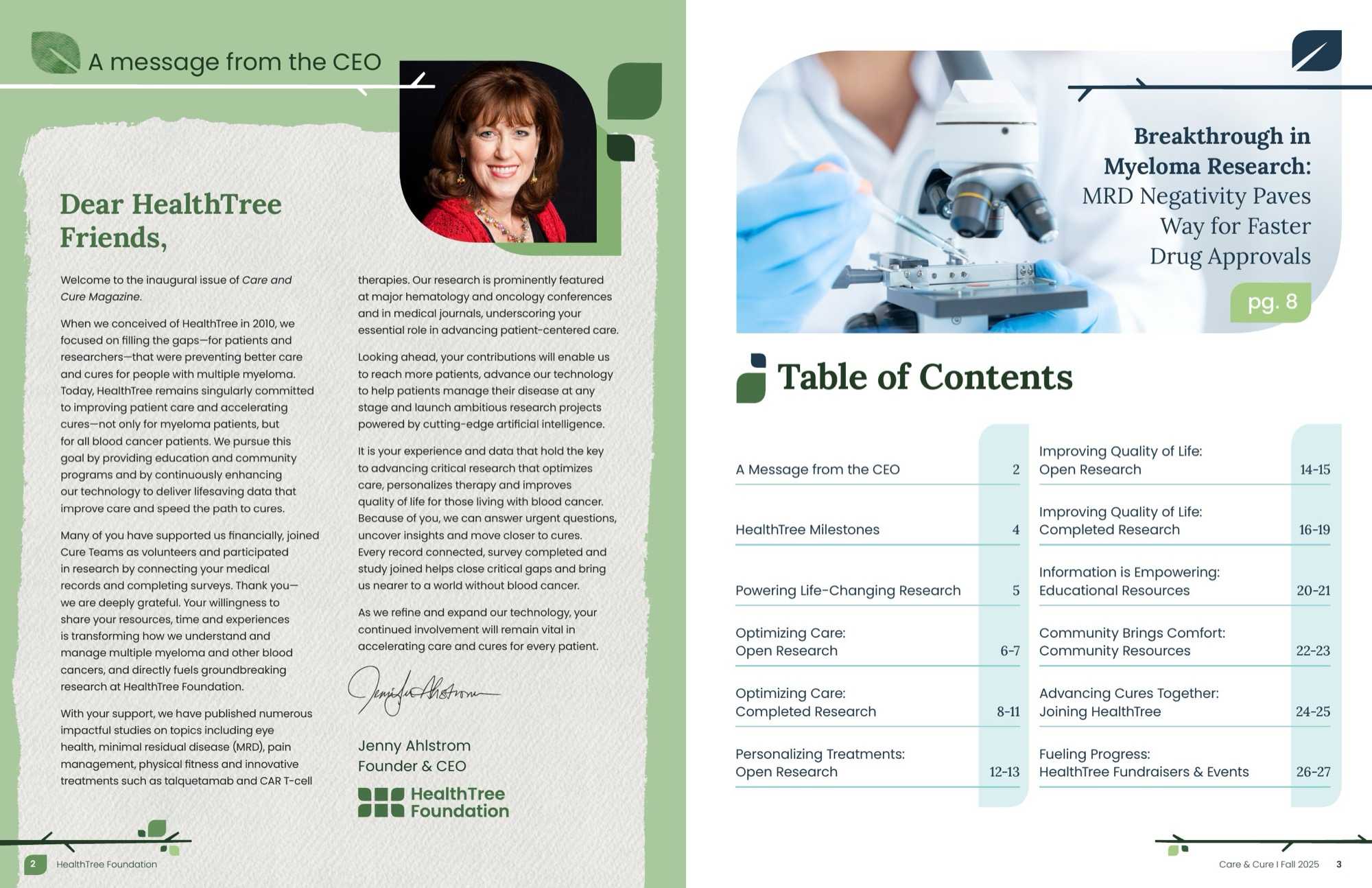 Care & Cure Magazine 2025, page 2 of 15