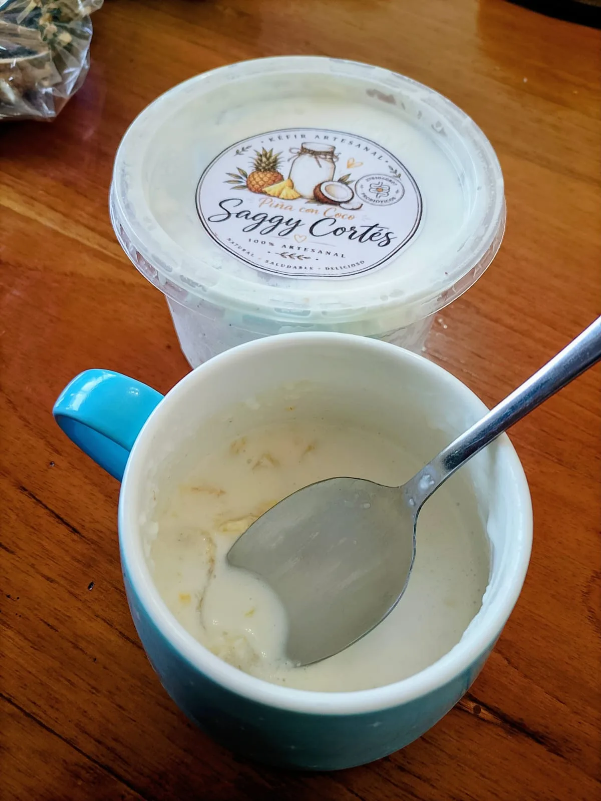Kéfir de piña y coco 1 litro