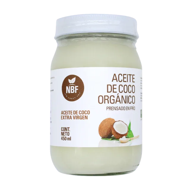 ACEITE DE COCO EXTRA VIRGEN ORGANICO (NBF) 450 ML