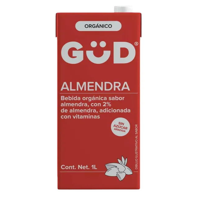 ALIMENTO ALMENDRA ORGANICO SIN AZUCAR (GUD) 1 L