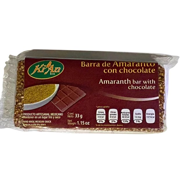 BARRA DE AMARANTO CON CHOCOLATE (KIAN) 1PZA
