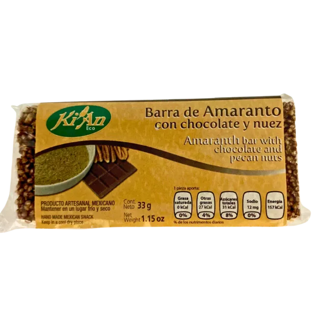 BARRA DE AMARANTO CON CHOCONUEZ (KIAN) 1PZA