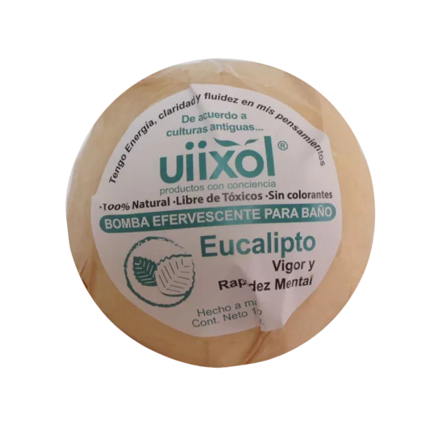 BOMBA EFERVESCENTE PARA BAÑO EUCALIPTO (UIIXOL) 160 G