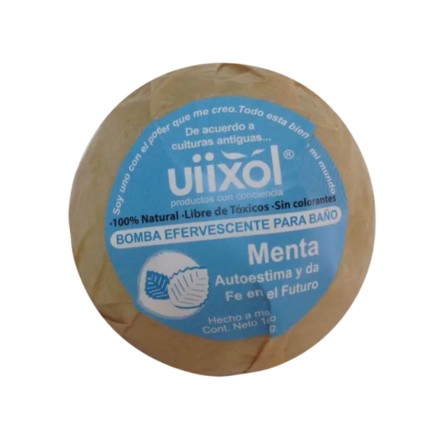 BOMBA EFERVESCENTE PARA BAÑO MENTA (UIIXOL) 160 G