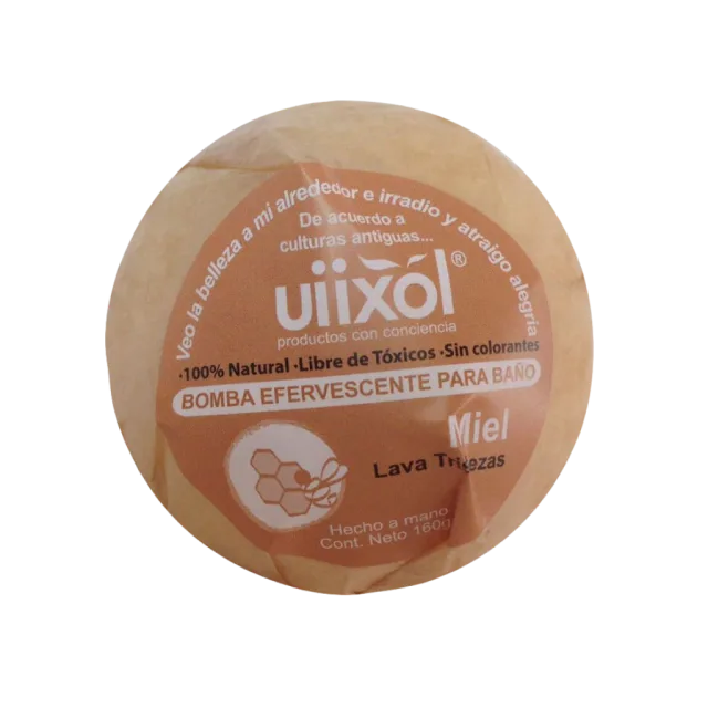 BOMBA EFERVESCENTE PARA BAÑO MIEL (UIIXOL) 160 G