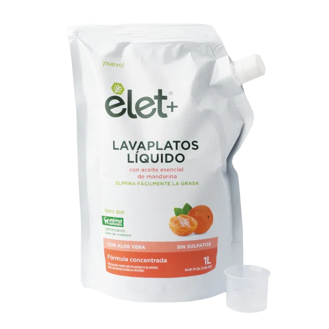 CONCENTRADO LAVAPLATOS MANDARINA 10 X (ÉLET+) 1L