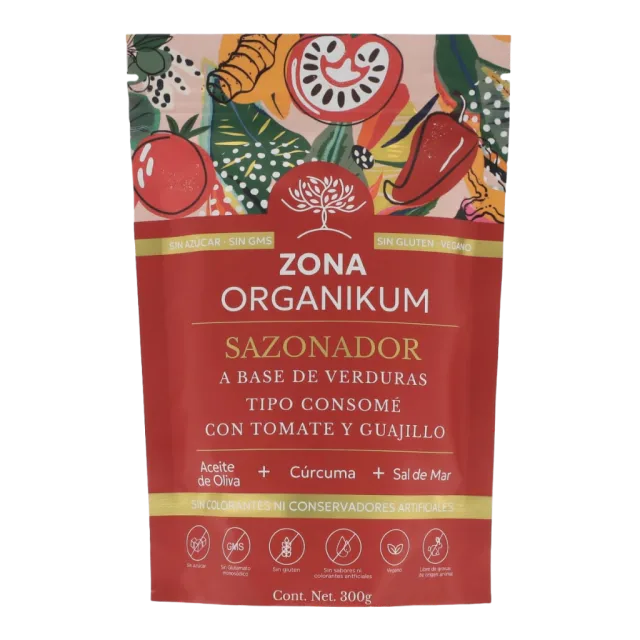 CONSOME A BASE DE JITOMATE Y GUAJILLO (ZONA ORGANIKUM) 300 G
