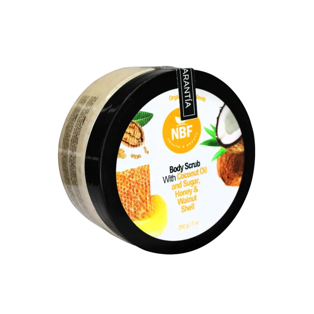 EXFOLIANTE DE CUERPO CON ACEITE DE COCO CON AZÚCAR (NBF) 200 g