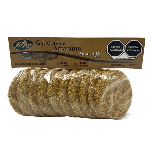 GALLETAS GRANDES DE AMARANTO (KIAN) 10 PZAS