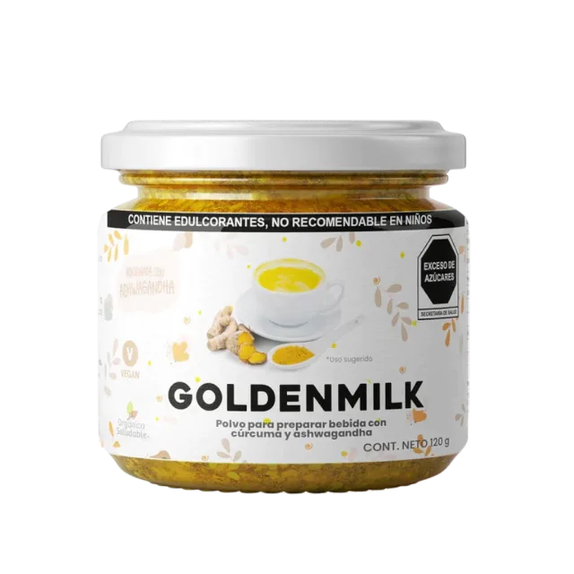GOLDEN MILK EN POLVO (ORGANICA Y SALUDABLE) 120 G