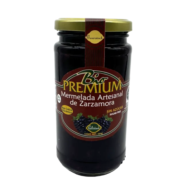 MERMELADA AGROECOLOGICA DE ZARZAMORA SIN AZUCAR (BIOPREMIUM) 350 G