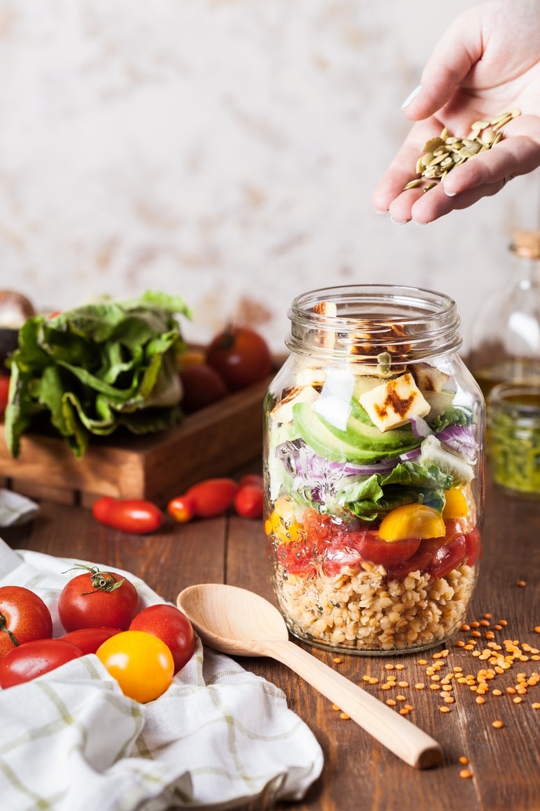 Verduras y semillas frescas