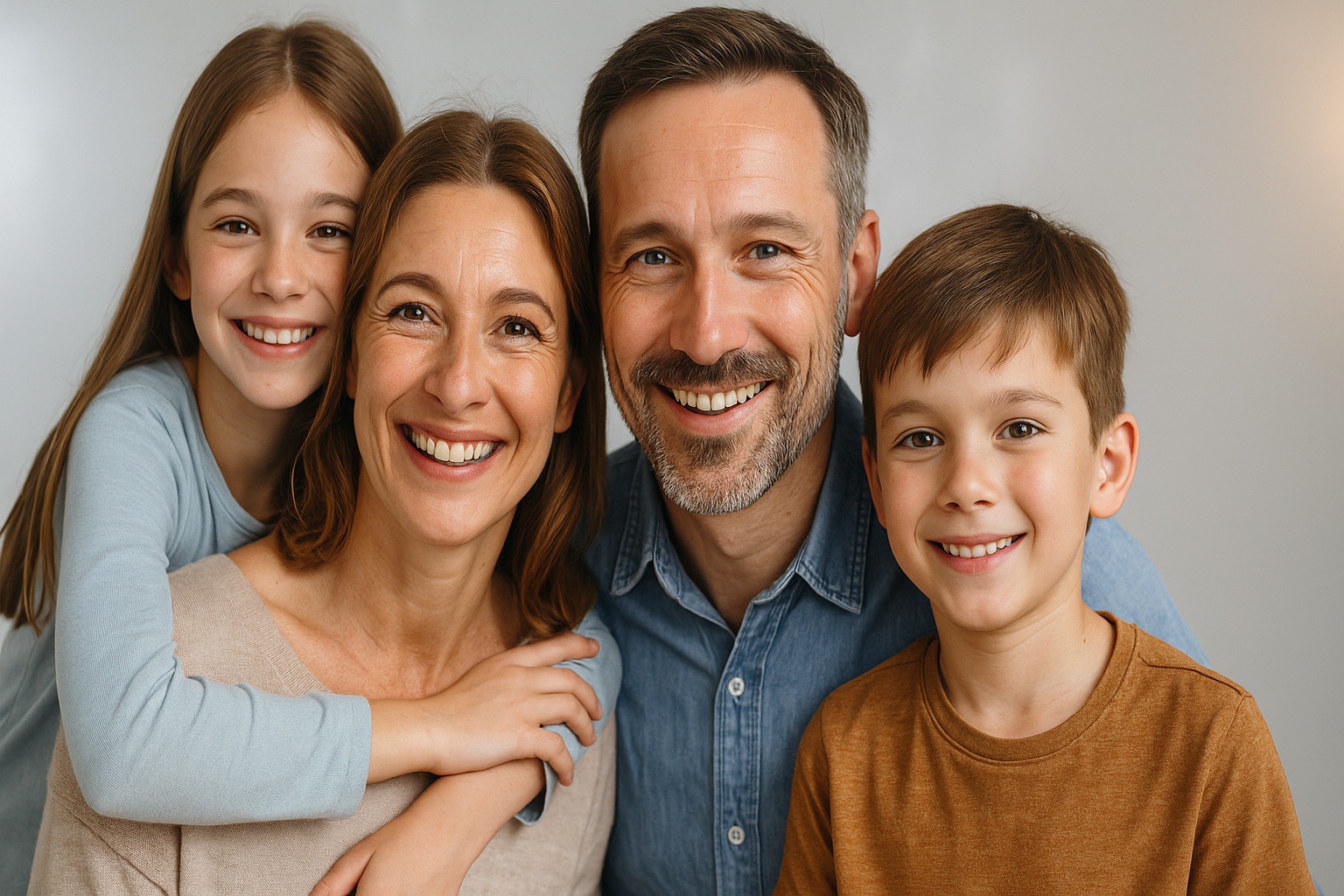 A happy family enjoying quality time, representing the peace of mind from Healtrix insurance.