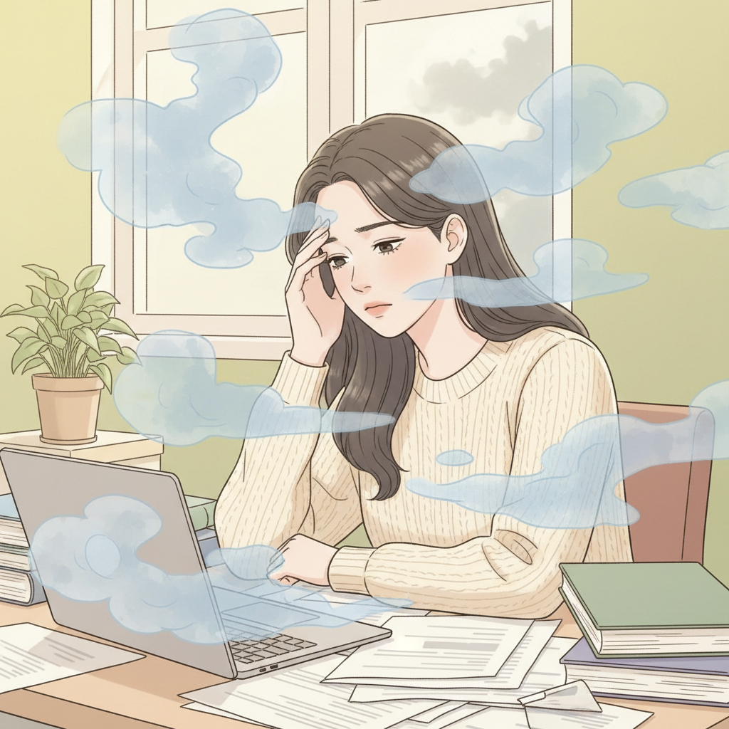머릿속이 멍하고 집중이 안 된다면? '브레인 포그'의 진짜 원인과 해결책