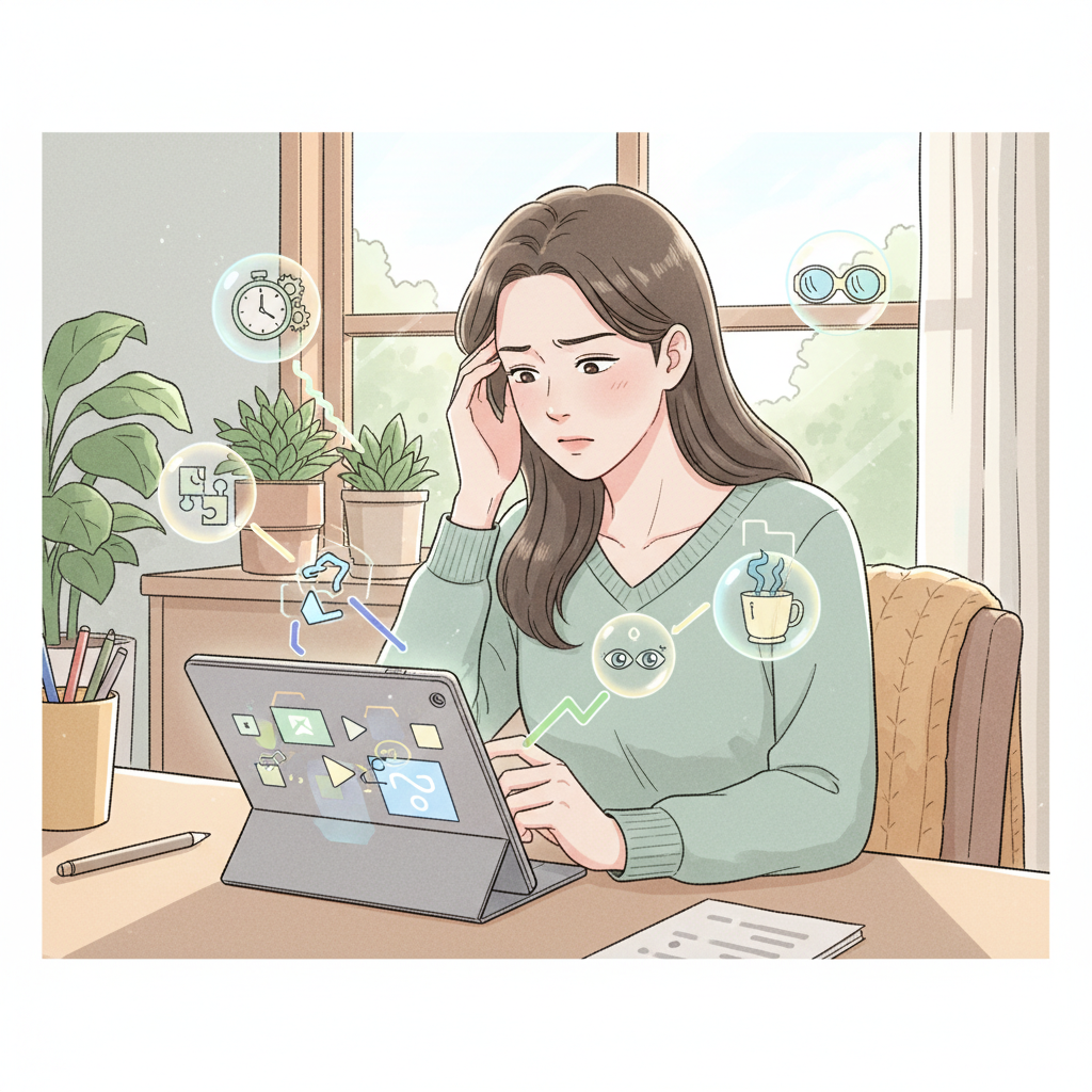 집중력을 객관적으로 점검하는 3가지 신경심리 검사: N-back, 숫자 폭, 궤적 잇기