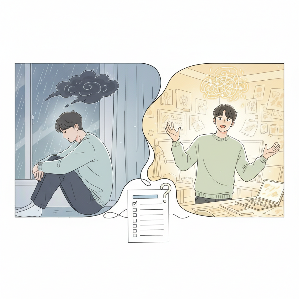 기분의 진폭을 살펴보다: 양극성 장애 선별검사 MDQ 안내