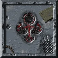 Gray - Red Ankh