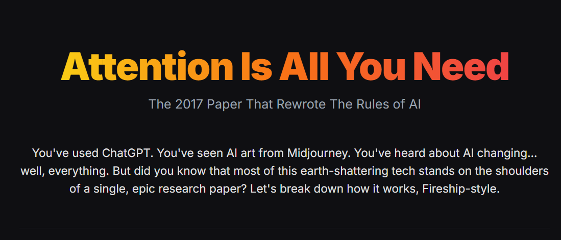 Attention Is All You Need: The Paper That Revolutionized AI