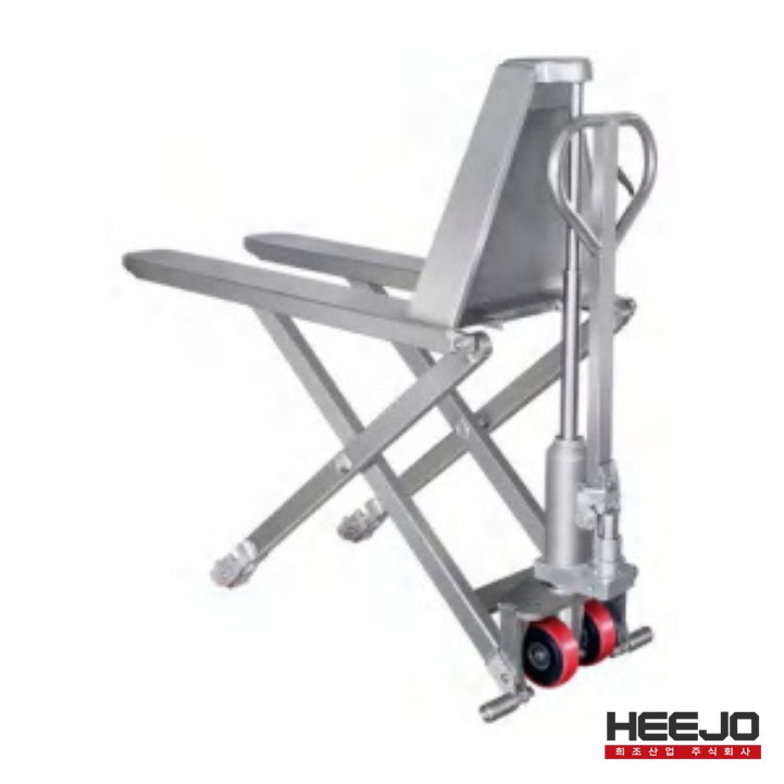 희조 하이잭 수동 시저리프트 고양정 파레트 트럭 (HJ-HLT) 5