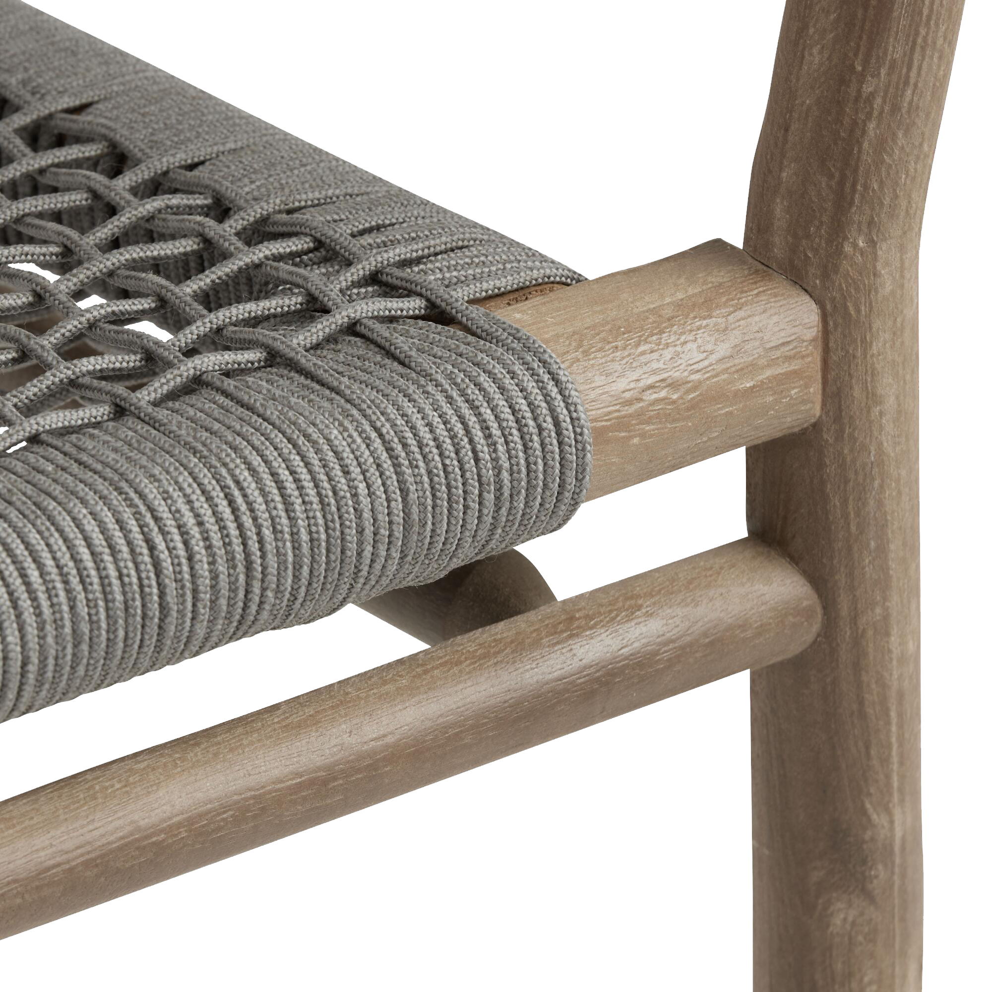 Cabrillo Acacia Wood And Rope Outdoor Dining Chair