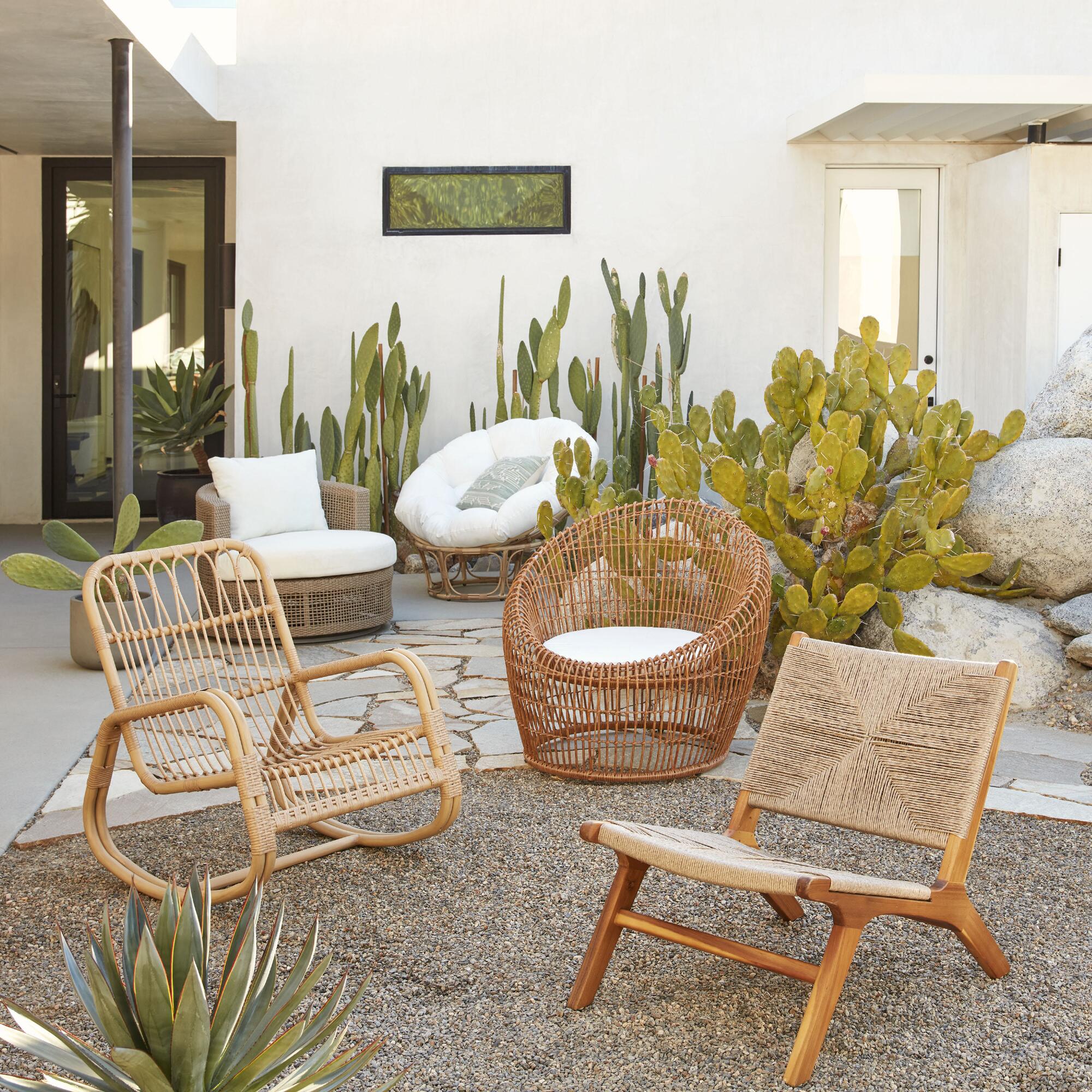 Costa Natural All Weather Wicker Outdoor Cocoon Chair