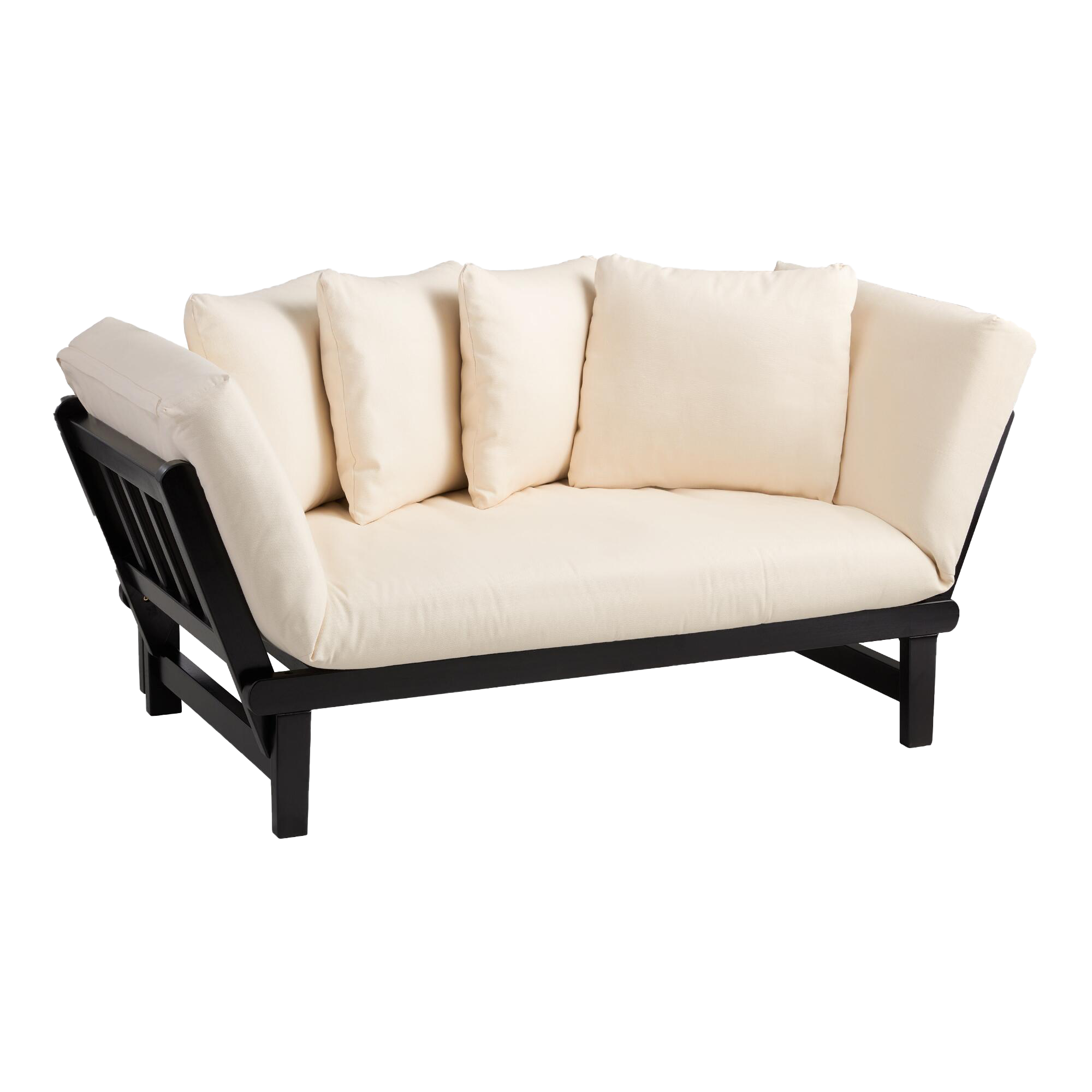 Espresso Wood Studio Day Sofa